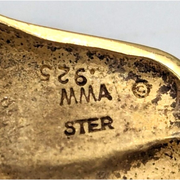 Metropolitan Museum Art Sterling 925 Vermeil MMA Lioness Cat Mask Pin Brooch - Picture 8 of 11